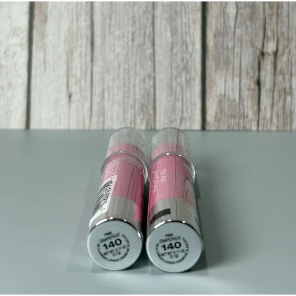 NEW 2 Pack Neutrogena MoistureSmooth Color Stick  # 140 Pink Grapefruit